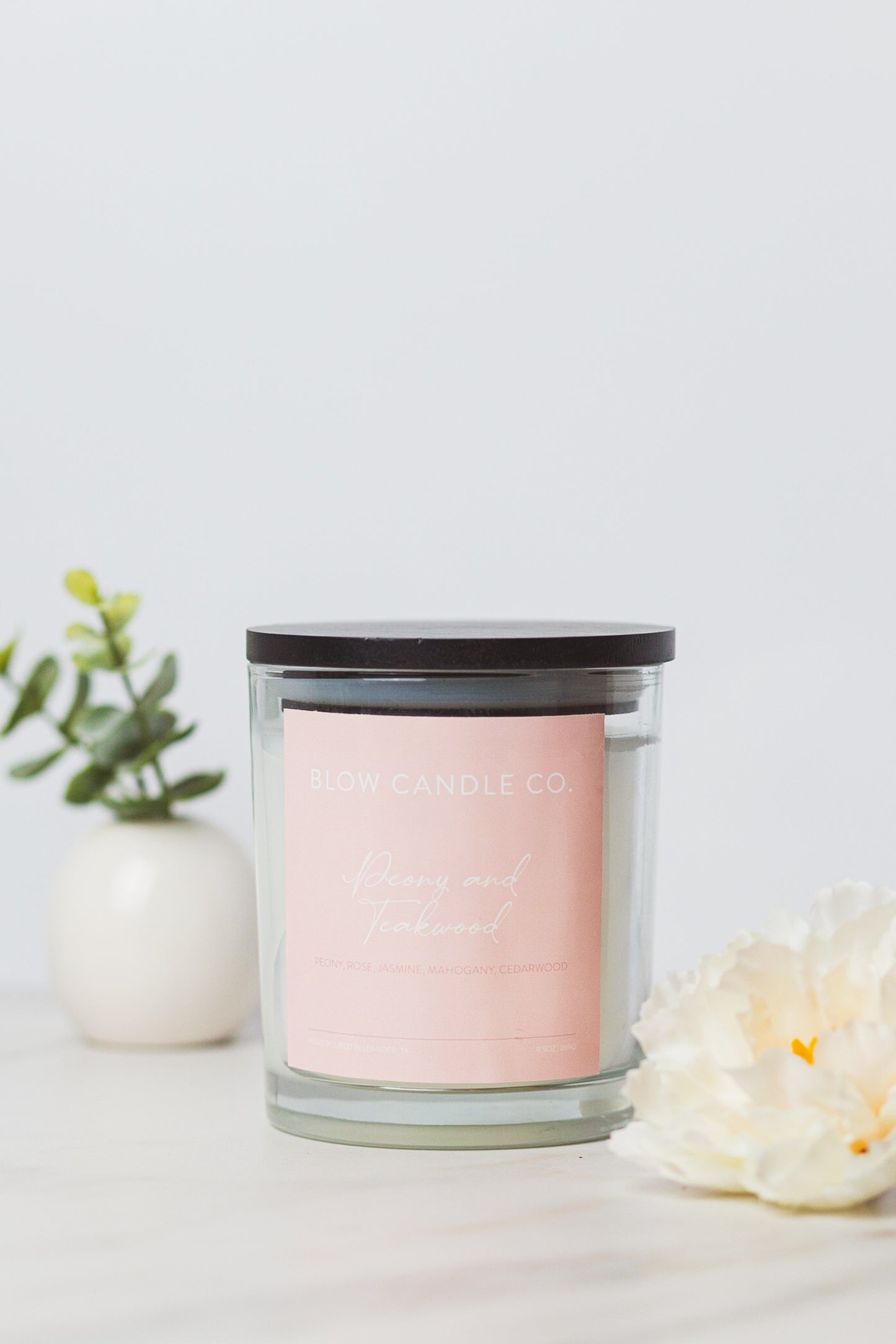 Peony and Teakwood Candle